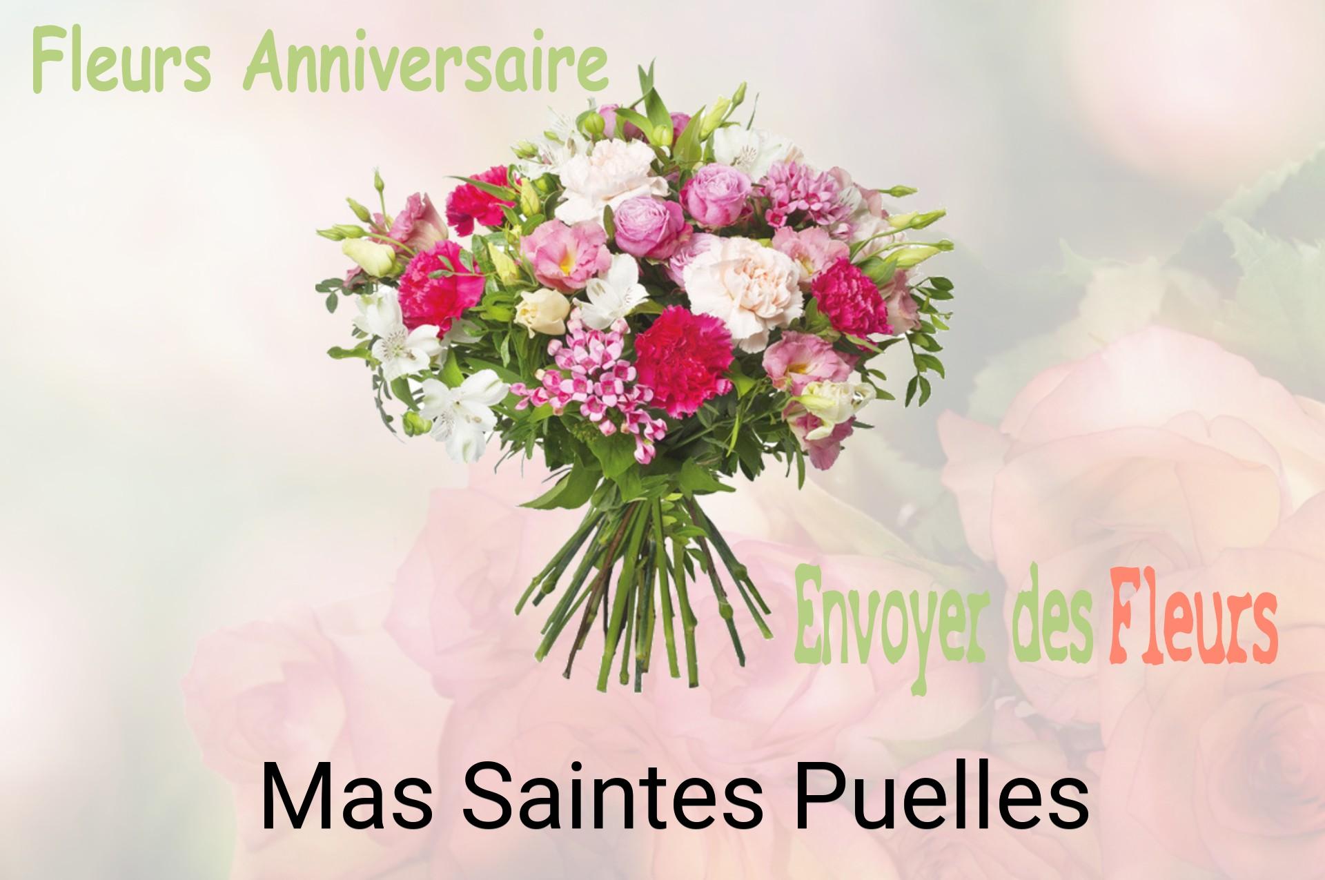 Bouquet de fleurs d’anniversaire livré à Mas-Saintes-Puelles